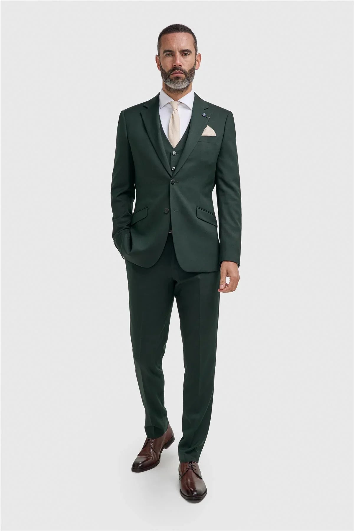 Cavani Malibu Forest Green Tailored Blazer Jacket