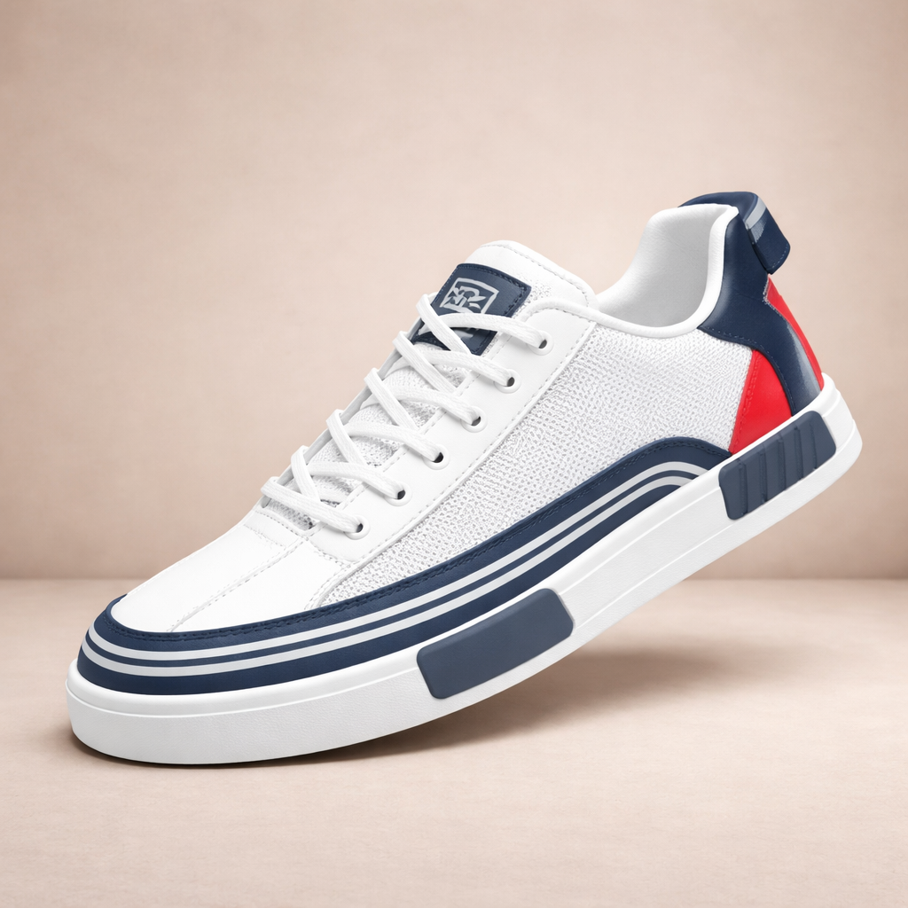 Men’s Breathable Mesh Trainers with Lace-Up Design