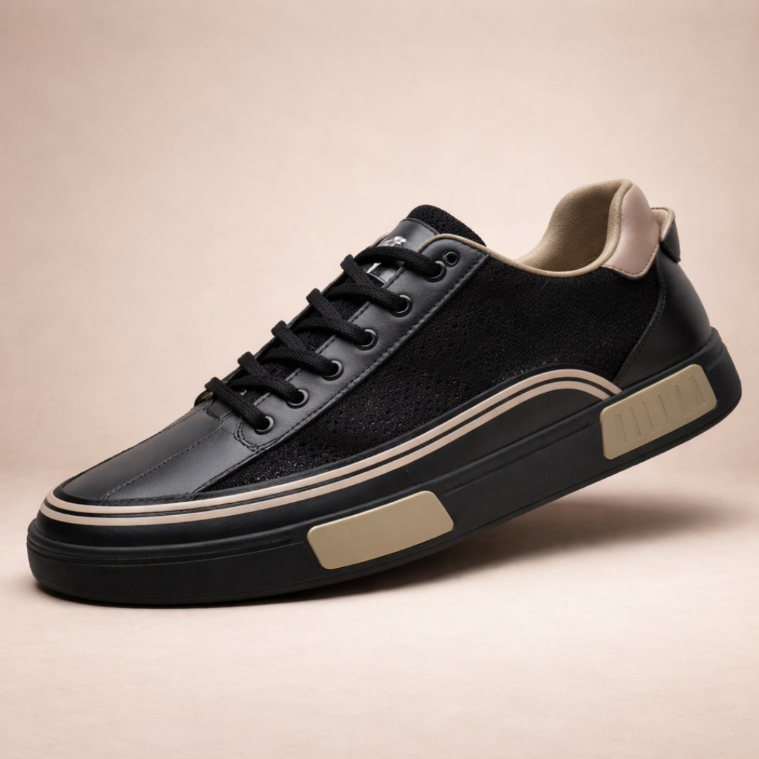 Men’s Breathable Mesh Trainers with Lace-Up Design