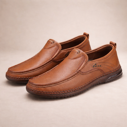 Men’s Casual Leather Slip-On Comfort Loafers